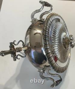 Antique 19th Century Regency Samovar, Old Sheffield Plate Tea Urn -Missing base