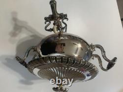 Antique 19th Century Regency Samovar, Old Sheffield Plate Tea Urn -Missing base