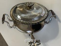 Antique 19th Century Regency Samovar, Old Sheffield Plate Tea Urn -Missing base