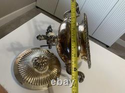 Antique 19th Century Regency Samovar, Old Sheffield Plate Tea Urn -Missing base