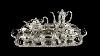 Antique 19thc American Tiffany Co Solid Silver Chrysanthemum Tea Set C 1880