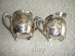 Antique 3 Pc. Reed & Barton Silver Plate Tea Set/ Very Nice