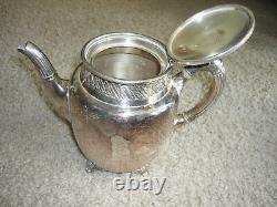 Antique 3 Pc. Reed & Barton Silver Plate Tea Set/ Very Nice