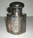 Antique 4.75 Barbour Silver Co Tea Caddy Container Embossed Repousse Jar With Lid