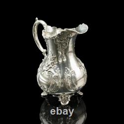 Antique 4 Piece Tea Service, English, Silver Plate, Coffee Pot, Edwardian, 1910