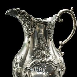 Antique 4 Piece Tea Service, English, Silver Plate, Coffee Pot, Edwardian, 1910