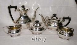 Antique 5 Pc Coffee Tea Set IFS Sheffield Silver Plate Art Deco no Tray