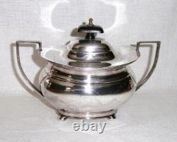 Antique 5 Pc Coffee Tea Set IFS Sheffield Silver Plate Art Deco no Tray