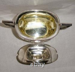 Antique 5 Pc Coffee Tea Set IFS Sheffield Silver Plate Art Deco no Tray
