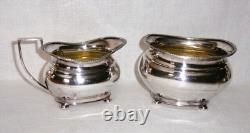 Antique 5 Pc Coffee Tea Set IFS Sheffield Silver Plate Art Deco no Tray