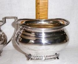 Antique 5 Pc Coffee Tea Set IFS Sheffield Silver Plate Art Deco no Tray