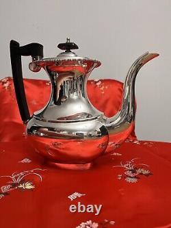 Antique 5pc Cheltenham England Silver Plate Tea/Coffee Set with Tray