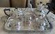 Antique 6pc Cheltenham England Silver Plate Tea Set With Tray