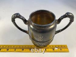 Antique Acme Silver Plate Co. Boston Quadruple Plate Formal Tea Service Set