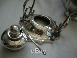 Antique American Silver Plate Large Spirit Kettle Tea Pot Rogers Smith Meriden