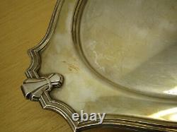 Antique Art Deco 5pc Stower & Wragg Sheffield EP Silver plate Tea Service & tray