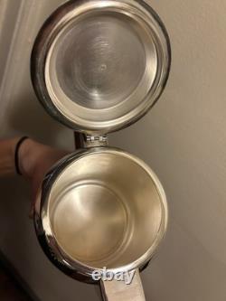 Antique Art Deco L'ECUYER Orfèvre, Paris Tea Coffee Set France Wood Silverplate