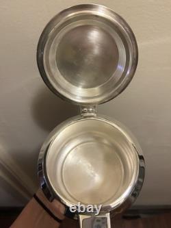 Antique Art Deco L'ECUYER Orfèvre, Paris Tea Coffee Set France Wood Silverplate