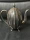 Antique Art Deco Silver Plated Teapot Pumpkin Fluted Design