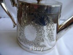 Antique Art Nouveau 4 Piece Silver Plate Epns Tea Set J B Chaterley, Birmingham