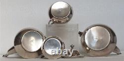 Antique Art Nouveau Deco WMF Tea Coffee Set Silver Plate 1900 German Jugendstil