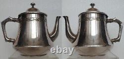 Antique Art Nouveau Deco WMF Tea Coffee Set Silver Plate 1900 German Jugendstil