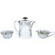 Antique Art Nouveau Coffee Tea Service Wmf Silver Plate Gilt Sugar Bowl Creamer