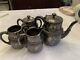Antique Barbour Victorian Silver Plate Hand Chased Epns 5 Piece Tea Set Repousse