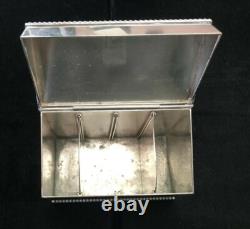 Antique Barker Ellis England Silver Plate Tea Caddy Box 15 Oz