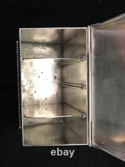 Antique Barker Ellis England Silver Plate Tea Caddy Box 15 Oz
