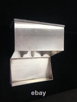 Antique Barker Ellis England Silver Plate Tea Caddy Box 15 Oz