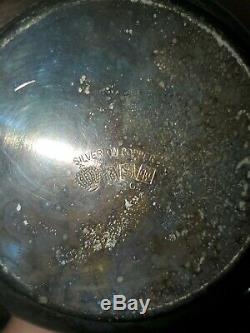 Antique Birmingham Silver On Copper Silverplated Tea Kettle & Warmer