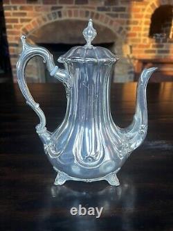 Antique CharsOwen 1853-1863 Sheffield Silver Plate Tea/Coffee Pot Charles Owen