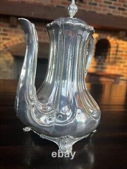Antique CharsOwen 1853-1863 Sheffield Silver Plate Tea/Coffee Pot Charles Owen