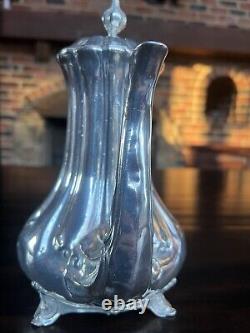Antique CharsOwen 1853-1863 Sheffield Silver Plate Tea/Coffee Pot Charles Owen