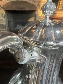Antique CharsOwen 1853-1863 Sheffield Silver Plate Tea/Coffee Pot Charles Owen