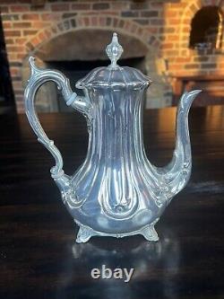 Antique CharsOwen 1853-1863 Sheffield Silver Plate Tea/Coffee Pot Charles Owen