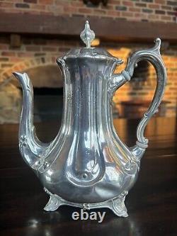 Antique CharsOwen 1853-1863 Sheffield Silver Plate Tea/Coffee Pot Charles Owen