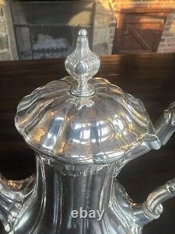 Antique CharsOwen 1853-1863 Sheffield Silver Plate Tea/Coffee Pot Charles Owen