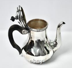 Antique Christofle Silver Plate Tea and Coffee Pot Set (4) excellent condition