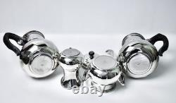 Antique Christofle Silver Plate Tea and Coffee Pot Set (4) excellent condition Antique Christofle Silver Plate Tea and Coffee Pot Set (4) excellent condition