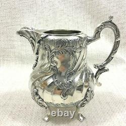 Antique Christofle Silver Plated Tea Set Teapot French Louis XIV Art Nouveau