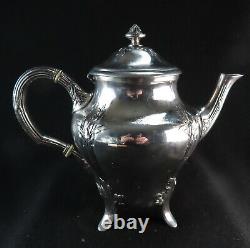 Antique Christofle Silver Plated Teapot Gallia Tea Original French Art Nouveau