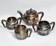 Antique Colonial Silver Co. Quadruple Silver Plate Tea Set 4 Pcs. Victorian Era
