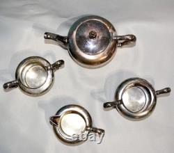 Antique Colonial Silver Co. Quadruple Silver Plate Tea Set 4 Pcs. Victorian Era