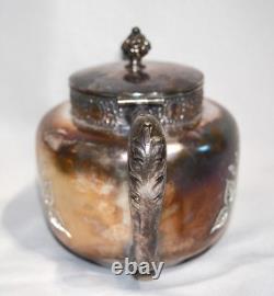 Antique Colonial Silver Co. Quadruple Silver Plate Tea Set 4 Pcs. Victorian Era