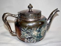 Antique Colonial Silver Co. Quadruple Silver Plate Tea Set 4 Pcs. Victorian Era