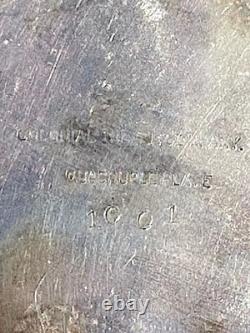 Antique Colonial Silver Co. Quadruple Silver Plate Tea Set 4 Pcs. Victorian Era