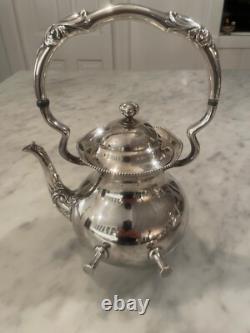 Antique Complete 5 Piece Silver-Plate Tea/Coffee Set-SHEETS R. S. CO. 1875/1402