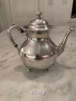 Antique Complete 5 Piece Silver-Plate Tea/Coffee Set-SHEETS R. S. CO. 1875/1402